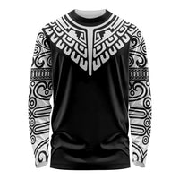 Japan Indigenous Jomon Tattoo Inspiration Long Sleeve Shirt Black Version