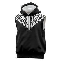 Japan Indigenous Jomon Tattoo Inspiration Sleeveless Hoodie Black Version