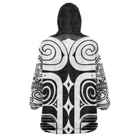 Japan Indigenous Jomon Tattoo Inspiration Wearable Blanket Hoodie Black Version