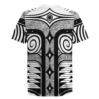 Japanese Indigenous Rugby Jersey Jomon Tribal Inspired White