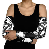 Japanese Indigenous Arm Sleeves Jomon Tribal Inspired Black