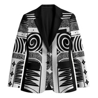 Japanese Indigenous Blazer Jomon Tribal Inspired Black