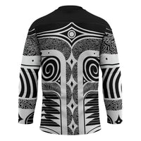 Japanese Indigenous Hockey Jersey Jomon Tribal Inspired Black