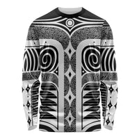 Japanese Indigenous Long Sleeve Shirt Jomon Tribal Inspired Black