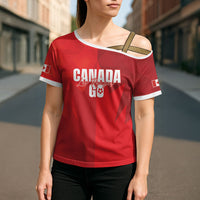 Custom Canada Football 2026 Cross Shoulder Shirt Les Rouges Making History