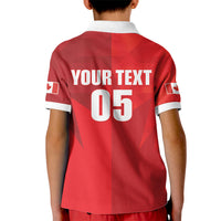 Custom Canada Football 2026 Kid Polo Shirt Les Rouges Making History