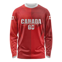Custom Canada Football 2026 Long Sleeve Shirt Les Rouges Making History