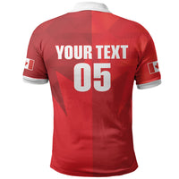 Custom Canada Football 2026 Polo Shirt Les Rouges Making History