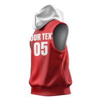 Custom Canada Football 2026 Sleeveless Hoodie Les Rouges Making History