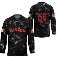 Custom Canada Football 2026 Hockey Jersey Go Les Rouges