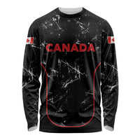 Custom Canada Football 2026 Long Sleeve Shirt Go Les Rouges