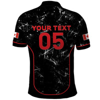 Custom Canada Football 2026 Polo Shirt Go Les Rouges