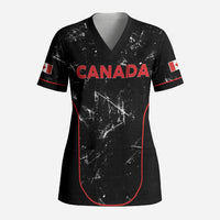 Custom Canada Football 2026 Scrub Top Go Les Rouges