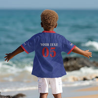 Custom Cape Verde Football Kid Hawaiian Shirt Blue Sharks Still Undefeated