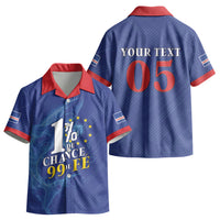 Custom Cape Verde Football Kid Hawaiian Shirt Blue Sharks Still Undefeated LT05