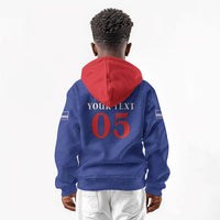 Custom Cape Verde Football Kid Hoodie Blue Sharks Still Undefeated