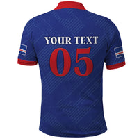 Custom Cape Verde Football Polo Shirt Blue Sharks Still Undefeated