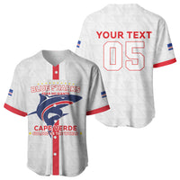 Custom Cabo Verde Baseball Jersey Blue Sharks Fear No Giants