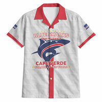 Custom Cabo Verde Hawaiian Shirt Blue Sharks Fear No Giants