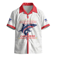Custom Cabo Verde Kid Hawaiian Shirt Blue Sharks Fear No Giants