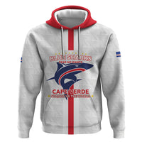 Custom Cabo Verde Zip Hoodie Blue Sharks Fear No Giants
