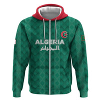 Custom Algeria Football 2026 Hoodie Algerian Geometric Patterns