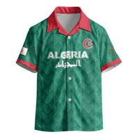 Custom Algeria Football 2026 Kid Hawaiian Shirt Algerian Geometric Patterns
