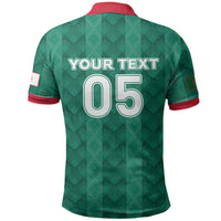 Custom Algeria Football 2026 Polo Shirt Algerian Geometric Patterns