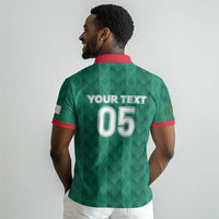 Custom Algeria Football 2026 Polo Shirt Algerian Geometric Patterns LT05