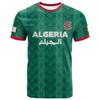 Custom Algeria Football 2026 T shirt Algerian Geometric Patterns