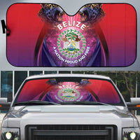Belize 44th Independence Anniversary Auto Sun Shade Stronger Together Rising Forever - Wonder Print Shop