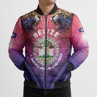 Belize 44th Independence Anniversary Bomber Puffer Jacket Stronger Together Rising Forever - Wonder Print Shop