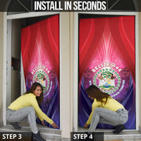 Belize 44th Independence Anniversary Door Cover Stronger Together Rising Forever - Wonder Print Shop