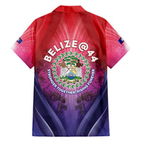 Belize 44th Independence Anniversary Family Matching Long Sleeve Bodycon Dress and Hawaiian Shirt Stronger Together Rising Forever - Wonder Print Shop