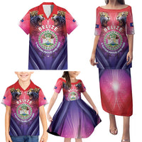 Belize 44th Independence Anniversary Family Matching Puletasi and Hawaiian Shirt Stronger Together Rising Forever - Wonder Print Shop