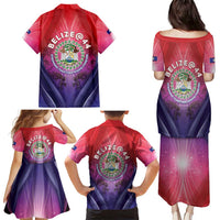 Belize 44th Independence Anniversary Family Matching Puletasi and Hawaiian Shirt Stronger Together Rising Forever - Wonder Print Shop