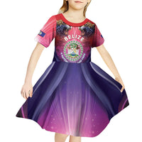 Belize 44th Independence Anniversary Kid Short Sleeve Dress Stronger Together Rising Forever - Wonder Print Shop