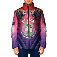 Belize 44th Independence Anniversary Padded Jacket Stronger Together Rising Forever - Wonder Print Shop