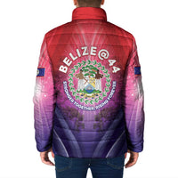 Belize 44th Independence Anniversary Padded Jacket Stronger Together Rising Forever - Wonder Print Shop