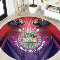 Belize 44th Independence Anniversary Round Carpet Stronger Together Rising Forever - Wonder Print Shop