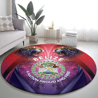 Belize 44th Independence Anniversary Round Carpet Stronger Together Rising Forever - Wonder Print Shop