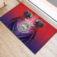 Belize 44th Independence Anniversary Rubber Doormat Stronger Together Rising Forever - Wonder Print Shop