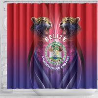 Belize 44th Independence Anniversary Shower Curtain Stronger Together Rising Forever - Wonder Print Shop