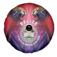 Belize 44th Independence Anniversary Spare Tire Cover Stronger Together Rising Forever - Wonder Print Shop