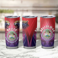 Belize 44th Independence Anniversary Tumbler Cup Stronger Together Rising Forever - Wonder Print Shop