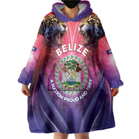 Belize 44th Independence Anniversary Wearable Blanket Hoodie Stronger Together Rising Forever - Wonder Print Shop