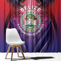 Belize 44th Independence Anniversary Window Curtain Stronger Together Rising Forever - Wonder Print Shop