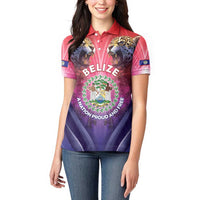Belize 44th Independence Anniversary Women Polo Shirt Stronger Together Rising Forever - Wonder Print Shop