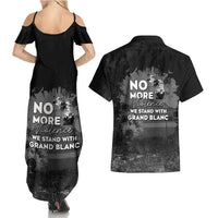 Pray For Michigan Couples Matching Summer Maxi Dress and Hawaiian Shirt No More Violence - Wonder Print Shop
