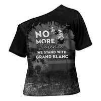 Pray For Michigan Cross Shoulder Shirt No More Violence - Wonder Print Shop